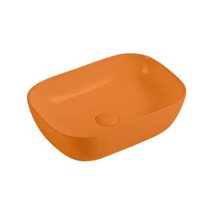 Lavabo de Baño Moderno WEIHAO, Diseño Colgante de Pared, Acabado Cromado Impermeable, Lavabo de Piedra, Accesorio para Grifo Preperforado - Product Image 1
