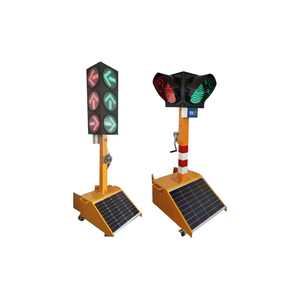Feux de signalisation mobiles à énergie solaire Feux de circulation solaires portables - Product Image 4