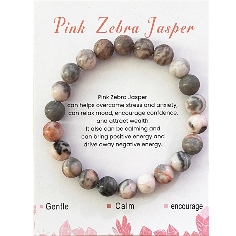 Jaspe zèbre rose
