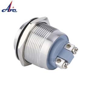 Abilkeen 22mm cao vòng đầu U <span class=keywords><strong>Series</strong></span> kim loại <span class=keywords><strong>push</strong></span> <span class=keywords><strong>button</strong></span> chuyển 1NO tự thiết lập lại loại với 2-pin vít thiết bị đầu cuối - Product Image 4