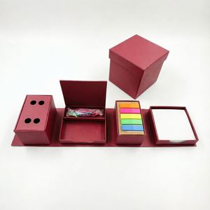 2026 Custom Eco-friendly Kraft Paper Desk Organizer Modular <b>Clipboard</b> Stationery Storage Box Set with Sticky Notes Pen Holder - Product Image 4