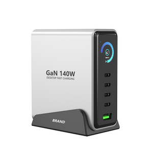 <span class=keywords><strong>USB</strong></span> C Sạc 140W Nhanh Gan Sạc Khối 5 Cổng Trạm Sạc Trung Tâm Gạch Pd 140W 100W Máy Tính Xách Tay Sạc Cho iPhone 16 Sạc - Product Image 1