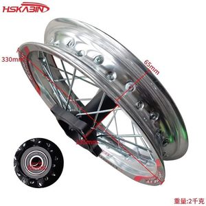 Rueda Trasera para Motocicleta Todoterreno de 1.85x12 Pulgadas, Negra, con Calcomanías, Disco de Freno de Aleación de Aluminio, Accesorios para ATV, Índice de Carga 55 - Product Image 5