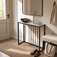 Table console multifonctionnelle en métal de luxe moderne pour entrée, salon, villa, hôtel, chambre, appartement