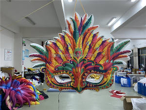 Maschera gonfiabile colorata gonfiabile della maschera della decorazione della maschera per il carnevale di evento - Product Image 3