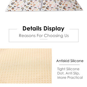 Tapis de jeu antidérapant doux rembourré pour bébés, lavable et pliable pour les enfants, accessoire Anti-salissure pour ramper - Product Image 6