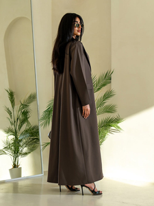 Conjunto de Abaya Árabe Elegante para Mujer, Vestido Modesto ODM 100% Poliéster para Bodas y Ocasiones Urbanas, Ropa de Otoño/Invierno - Product Image 3