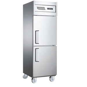 Refrigerador Comercial de Dos Puertas NE-802, Enfriador de Acero Inoxidable Digital de 450L con Ruedas, Iluminación LED - Product Image 2