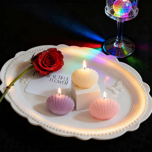 Petite bougie parfumée en cire en forme de coquillage, nouvelle bougie d'ambiance pour la maison, cadeau tendance, bougie d'aromathérapie très esthétique - Product Image 2