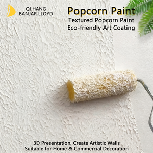 Peinture artistique de revêtement décoratif architectural imperméable écologique en argile de diatomées, sable moyen, micro-ciment acrylique, brosse personnalisée - Product Image 2