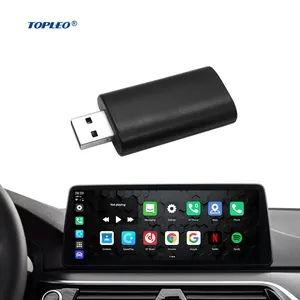 Topleo stik tv portabel, layar adaptor carplay, portabel, Dual WIFI, plug and play, nirkabel, stik tv, kotak ai, carplay hd