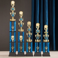 Fabricación de Trofeos de Plástico Personalizados con Logotipo, Universales, de Alta Calidad, Talla L, Modelo SZ01, a Precio Económico