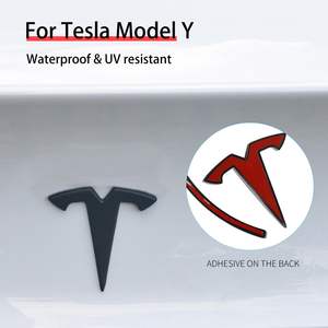 Logo décalcomanie accessoires ABS <span class=keywords><strong>emblème</strong></span> Blackout couverture autocollant <span class=keywords><strong>emblème</strong></span> pour <span class=keywords><strong>Tesla</strong></span> modèle 3 Y 2024 2023 2022 2021 2020 - Product Image 3