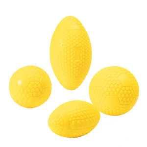 EETOYS Dog Blow Molded Sports Ball <b>Bite</b> Resistant Elastic Toy For Teeth Cleaning And Anxiety Relief - Product Image 2