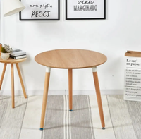 Ensemble de table à manger en bois Table basse blanche moderne Tables basses en MDF