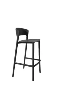 Mutfak Modern için plastik açık siyah beyaz mutfak sayacı yükseklik bar tabureleri sandalye