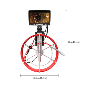 Dearsee 7 inch cầm tay ống kiểm tra hệ thống camera độ phân giải cao 23mm Ống kính cống máy ảnh nội soi - Product Image 5