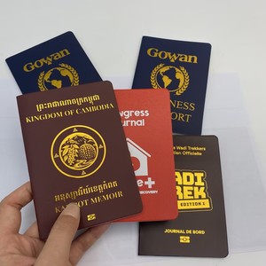 Passeport personnalisé avec logo estampé à chaud or, reliure cousue, format livre, pour anniversaire amusant, <span class=keywords><strong>voyage</strong></span> et passeport <span class=keywords><strong>de</strong></span> <span class=keywords><strong>film</strong></span> - Product Image 4