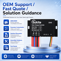 Contrôleur de charge solaire PWM plat haute efficacité Sukite 3218 3.2V 25W 15A pour projet d'ingénierie solaire