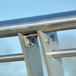 מעקות בטיחות חיצוניים מנירוסטה, מעקה גשר מפלדה - Product Image 2