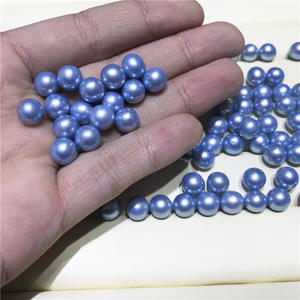 Cuentas de Akoya Naturales de Agua de Mar de Zhuji de 7-7.5 mm, Translúcidas, con Brillo Espejo, Casi Perfectas, Color Blanco - Product Image 5