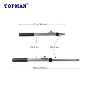 Poste Telescópico de Aluminio de Dos Secciones de 1.03-1.8m <span class=keywords><strong>para</strong></span> Uso Industrial/DIY, con Bloqueo de Pasador y Ajustable, <span class=keywords><strong>para</strong></span> <span class=keywords><strong>Rodillo</strong></span> de Pintura - Product Image 2