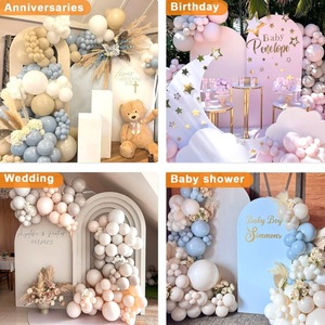Stand backdrop lengkung emas 7,2FT & 6,6FT, rangka lengkung logam untuk dekorasi pernikahan, pesta, ulang tahun, dan acara lainnya - Product Image 6