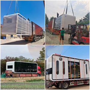 <span class=keywords><strong>Centro</strong></span> Cultural de manzanas indígenas Casa de acero en forma de manzana de dos pisos para almacén Villa Supermercado Escuela con <span class=keywords><strong>terraza</strong></span> - Product Image 4