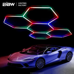 Vente directe d'usine Télécommande personnalisée Hexagon Lighting Rgb Led Work Light 24V Car Detailing Lights - Product Image 5