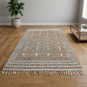Tapis rectangulaire fait main en laine de Nouvelle-Zélande, style bohème, noué à la main en 3D, couleur unie, à poils longs, pour intérieur et extérieur, idéal pour salon - Product Image 2