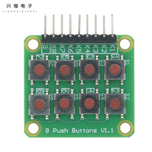 Módulo de teclado matricial V1.1 de 8 botones para interfaz humana de microcontrolador - Product Image 3