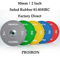 PROIRON Disque de musculation en caoutchouc coloré pour haltères, usage commercial et domestique, pour hommes et femmes