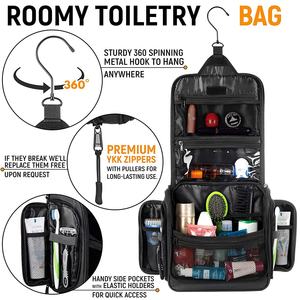 Premium Large Wet and Dry Hanging Travel <b>Toiletry</b> <b>Bag</b> with Metal Zipper <b>for</b> <b>Men</b> and Women - Product Image 3