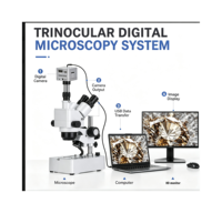 4K Camera 10X-40X Gemological Trinocular Zoom Stereo Microscope for Jewelry & Diamond Grading with Camera Gemological Microscope