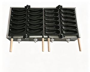 <span class=keywords><strong>Gaufrier</strong></span> professionnel <span class=keywords><strong>vertical</strong></span> industriel et commercial belge à gaz et électrique, quatre emplacements, double, pour gaufres en nid d'abeille et gaufres rondes - Product Image 1