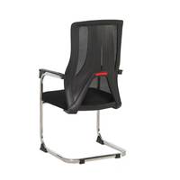 Chaise de conférence en gros, forme arquée, dossier en maille respirante, chaise de travail et de formation, chaise de bureau confortable pour longues sessions assises