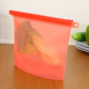 500/1000/1500/4000ml Silicone Food Storage Bags Reusable Food Fresh-keeping Bag Seal Freezer Cooking Fresh Bags - Product Image 2