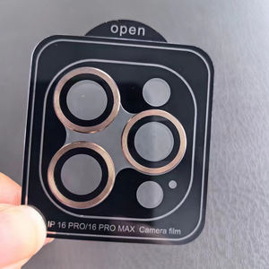 Protector <span class=keywords><strong>de</strong></span> lente <span class=keywords><strong>de</strong></span> cámara <span class=keywords><strong>de</strong></span> vidrio templado <span class=keywords><strong>de</strong></span> metal individual para iPhone 16 Pro Max 15 14 13 con placas <span class=keywords><strong>de</strong></span> localización - Product Image 6