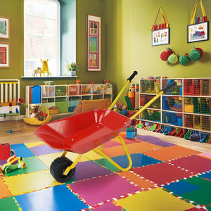 Mini brouette légère en métal et plastique avec roue solide jouet pour enfants pour enfants et cour de jardin pour enfants - Product Image 3