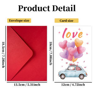 Valentine's Day Greeting <strong>Cards</strong> with Envelopes Romantic love Holiday Message <strong>Cards</strong> - Product Image 4