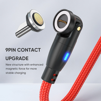 Tout en 1 Rotation libre de 360 ° + 180 ° Magnétique Type C Micro USB C Charge rapide Synchronisation Smartphones iProduct Chargeur de téléphone Câbles de données