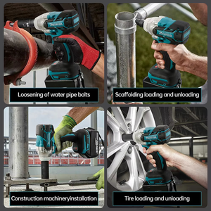 Outil à percussion sans fil de haute qualité <span class=keywords><strong>18V</strong></span> sans balais, 3 vitesses, 280Nm, couple élevé, clé à chocs, rotation inverse, mode d'arrêt automatique - Product Image 5