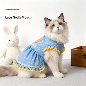 Ropa de Lujo para Gatos Grandes PhoenHorse Spring, Ropa Lavable para Gatos, Estilo Moderno, Diseño Personalizado de Fábrica, Vestidos para Gatos - Product Image 1