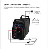 LOTOS LTP6010D Mesin Pemotong Plasma Portabel Berbahan Logam Inverter 110/220v 15 mm Mesin Pemotong Plasma untuk Hadiah Natal