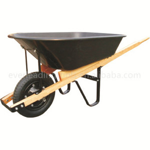 5 pies cúbicos siempre líderes. <span class=keywords><strong>Carretilla</strong></span> de bandeja de plástico negro con rueda neumática de 14 "X 3,50-<span class=keywords><strong>8</strong></span> y mango de madera - Product Image 6