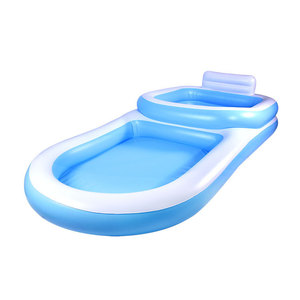Piscina Familiar Inflable de PVC Reforzado, Piscina Plegable para Exteriores <span class=keywords><strong>con</strong></span> Toldo para Adultos y Niños, para Uso en el Patio del Hogar - Product Image 6