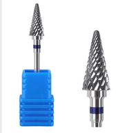 Brocas de carburo de tungsteno de diferentes tamaños y colores, cortador de uñas de cerámica para taladro de uñas