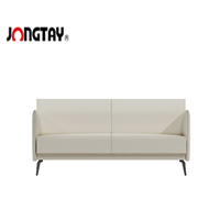 Canapé en cuir véritable en vente chaude, canapé modulaire simple pour bureau, canapé moderne blanc pour salon, canapé pour centre commercial