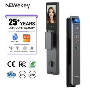 NeweKey APP Serrure de sécurité intelligente en aluminium Reconnaissance faciale Interphone vidéo Appel Prix usine Électrique Numérique Sans clé - Product Image 2