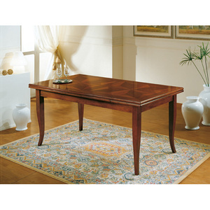 Tavolo quadrato 100x100 stella modello libro con gambe di Sable assemblato e allungabile per cucina soggiorno e tavolo da pranzo da palestra - Product Image 1